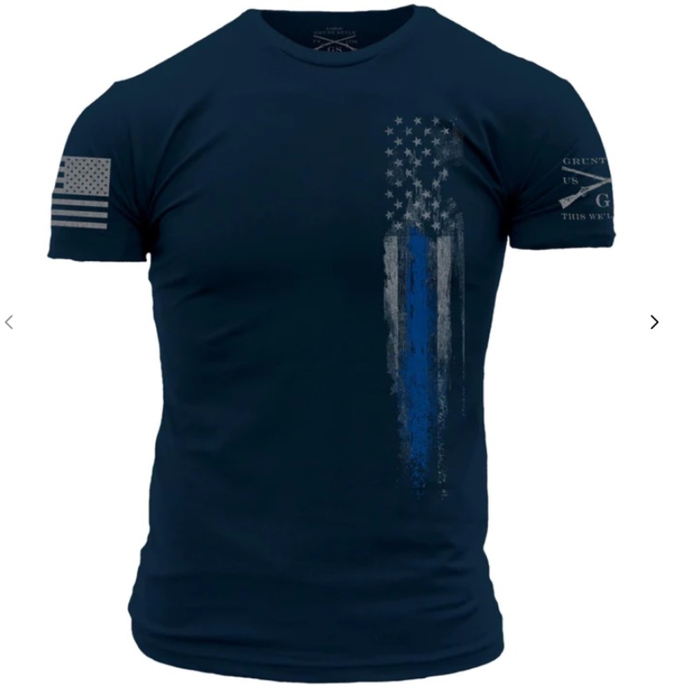 Grunt Style Blue Line Flag